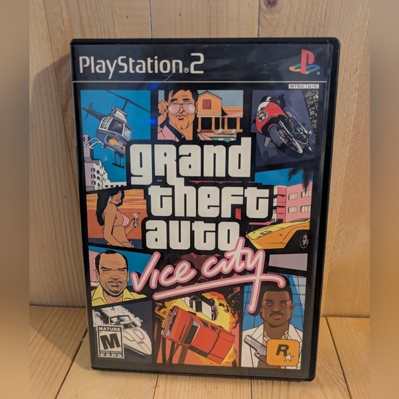 Sony 2 Grand Theft Auto: Vice City - Black Game Used - Picture 1 of 5